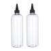 SMELEYOU Applicator Bottle for Hair Ounce Squeeze Hair Coloring Bottle PET Plastic Refillable Bottles 2PCS.
