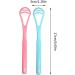 HugMiu Soft Silicone Tongue Scraper Cleaner - Premium Oral Care Tool for Bad Breath Relief - Pink - Buy Online on GoSupps.com