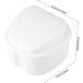 Qanyegn White Dental Prosthesis Storage Box | Teeth Organizer with Filter Sieve for Braces & Dentures - Ideal for Clean & Store - Buy Online on GoSupps.com