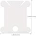 Plastic Floss Bobbins for Cross Stitch & Sewing Storage - 120 Pcs White Thread Cards for Embroidery & Friendship Bracelet Making - Buy Online on GoSupps.com