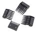 tesrgre 4 Attachment Comb Set for with Metal Backed Cutting Guide 3mm 6mm 9mm 12mm