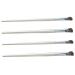 Baluue 4pcs Nose Shadow Brush Concealer Brush under Eye Angled Eye Shadow Brush Nose Makeup Brush Alloy medium As Shown