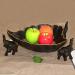 SHAOHUASC Well Made Piece of Art Thai Solid Wood Fruit Bowl Simple Modern Living Room Coffee Table Decorated Bamboo Elephant
