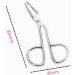 1pc Eyebrow Tweezer Stainless Steel Scissors Shaped Tweezer Slant Tip Tweezer Clip Hair Tweezer Beauty Tool(color Random) - Buy Online on GoSupps.com