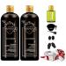 G.Hair Marroquina Brazilian Keratin Treatment 2L | Progressive Brush | Smoothing & Straightening System | Volume Reducer | 100% Straight Hair | Free Gifts Worth $30 with this order
