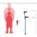 Stainless Steel Adjustable Telescopic Crutches Thickened to Prevent Slippage Adult Crutches Two Pack Smooth Sailing - Buy Online on GoSupps.com