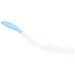 Long handle comb white and blue curved handles curved comb for elderly living aids