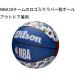 WILSON NBA All Team Basketball 29.5 Red White & Blue - Official Size Basketball - Buy Online on GoSupps.com