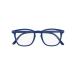 Silac reading glasses unisex - rectangular glasses - light robust and comfortable reading glasses - + 3.00 diopter - for women and men - Blue Blue Rubber 7501 +3.00