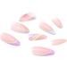 French False Nails Pink Heart Press on Nails Ballerina Acrylic Stick on Nails Almond Fake Nails 24pcs for Women and Girls (Color : Pink Size : A) - Buy Online on GoSupps.com