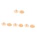 FRCOLOR 8 STK massage comb hair scalp hair brush tool made of silicone shampoo brush for the scalp cleaning brush handhampoo brush head massage brush double purpose