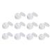 BELLIFFY 10 Pcs Transparent Powder Box Foundation Powder Case Loose Powder Holder Moisturizer Plastic White
