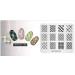 Alexnailart Nail Art Stamping Templates - Lines Lattice Design (FA006) - Buy Online on GoSupps.com
