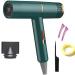 Professional Hair Dryer Infrared Negative Ionic Blow Dryer Hot&Cold Wind Salon Hair Styler Tool Hair Electric Blow Drier Blower (Type 1 Green) - Buy Online on GoSupps.com