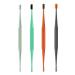 GUANLI 1pc 4 Colors Silicone Ear Pick Ear Wax Remover Portable Double End Tool Health Spoon Cleaning Ear Safety Care