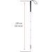 White Cane Aluminum Folding Cane for the Blind Folds Down 6 Sections with 2 Tips (130 cm (51 inch) Black Handle) 130 cm (51 inch) Black Handle - Buy Online on GoSupps.com