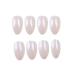 Pink Press on French Medium Coffin Fake Nails 24PCS - Glossy Wedding Party Acrylic Ballerina False Nails for Women & Teen Girls (Pearl Pink) - Buy Online on GoSupps.com