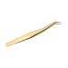 Emeda Gold Volume Tweezers - Precision Curved Pointed Stainless Steel Eyelash Extension Tweezers for 3D-6D Volume - Perfect for False Lash Applications - Buy Online on GoSupps.com