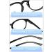 Buy Blue Light Blocking Round Reading Glasses for Women - Leopard Spring Hinges 1.75x - Computer Eye Protection - Buy Online on GoSupps.com