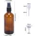 Fogawa 3 100ml Glass Spray Bottles - Brown Transparent Atomizer for Travel Perfume & Essential Oils | Includes Pipette & Funnel - Buy Online on GoSupps.com