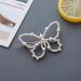 Crystal Camellia Flower Pony Side Faux Pearl Hair Clip | Girls Hair Accessories | Butterfly Design - Buy Online on GoSupps.com