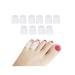 JYCCH 10pcs/5Pairs Small Toe Tubes Corns Blisters Corrector Protector Toe Finger Protective Sleeve Foot Care Pedicure Tools