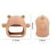 Bear Mitten Baby Teether - Anti-Drop Teething Toy for Babies 3+ Months - Silicone Teether for Teething Relief - BPA Free (Brown) - Buy Online on GoSupps.com