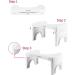 Vansand Folding Squatting Potty Stool | 7-Inch Height | White - Buy Online on GoSupps.com