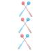 Minkissy 6 pieces Multifunctional massage hammer back massage hammer massage roller stick manual massage tools body relaxation massage device massage racket fitness handheld percussion