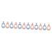 Minkissy 12 STK toothbrush made of silicone k toothbrush children's toys for children toothbrush toothbrush for children silicone toothbrush for children