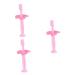 Minkissy 3 STK toothbrush for the oral care toothbrush for babies baby training toothbrush toothbrush made of silicone bristle toothbrush baby toothbrush manual pink sound wall child