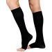Juzo Soft 2002 30-40mmhg Knee-High Compression Open Toe Stocking 1 Black