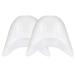 FOMIYES Womens High Heel Shoes Silica Ballet Toe Protector Silicone Pointed Dance Shoe Pads High Heels Toe Protector with Breathable Holes for Women Girl 1 Pair (White) Ladies Pumps