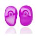 3 Pairs Reusable Silicone Ear Covers Hairdressing Dye Coloring Ear Cover Waterproof Hair Dye Cover Protector for Home Shower Bathing Salon Shop (Color Random)
