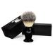 Synthetic (badger look) hair shaving brush with black handle/base Perfect for a good shave