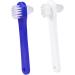 Minkissy 4-Piece Double-Headed Toothbrush Set - Decorative Ceramic Prothesis & Denture Cleaning Brushes - World Map Design - Buy Online on GoSupps.com