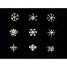 Nail Art Stickers Decals 90pcs/Box 10 Style Snowflake Gears Christmas New Year Sequins Nail Art Decals Sturdy and Practical Professional - Buy Online on GoSupps.com