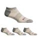 Ballston Lightweight 81% Merino Wool All Season Low Hiking Socks - 4 Pairs for Men and Women Small Lunar Gray