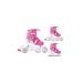 Smj Hearts Children Girls Set 3in1 Inliner/Rollschuhe/Sleit Shoes adjustable |ABEC5 Inline Skates |Revary to ice skating shoes S (30-33)