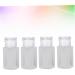  SOESFOUFU Set of 4 Airless Pump Nail Polish Remover Bottles 120ml Pressure Pump Bottles Manicure Cleaner Travel and Home Storage - Buy Online on GoSupps.com