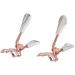 Rose Gold Draped Handle Wide Angle Eyelash Clip Practical False Eyelash Curler Beauty Tool 2pc - Buy Online on GoSupps.com
