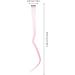 10pc Straight Hair Extensions Ponytail Wigs High Temperature Fiber Clip Hairpiece Women Girls Party Highlights Pink - Buy Online on GoSupps.com