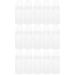 DOITOOL 15 Pcs Newborn Disposable Milk Bottles Babies Supple Milk Bottles Classic Clear Neck Bottles (White)