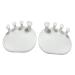 Mobestech 1 Pair Foot Trainer Bunion Relief Protector Bunion Para U as Tools for Art Thumb Splint Separator Bunion Splint Hallux Polish Stretcher Tpr White