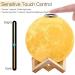 AGM 3D Moon Lamp 15cm - USB Rechargeable Touch Night Light with Wooden Stand | 5.9 Inch | Perfect for Bedrooms | 2 Colors - Buy Online on GoSupps.com