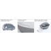 CLIMSOM Premium Eye Massager - 5 Modes Vibration Heat & Air Cushion | Zen Design in White & Grey - International Shipping Available - Buy Online on GoSupps.com