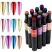 Chrome Air Cushion Nail Powder Pen | Holographic Mirror Effect | Manicure Magic Pen | Laser Gold & Silver Phantom Sponge Nail Pen - Buy Online on GoSupps.com