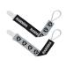 MasterPieces NFL Unisex-Baby 2-Pack Pacifier Clips Las Vegas Raiders One Size Team Color