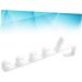 OATIPHO Hanging Rack 2pcs 5 Hooks Hanging The Hat White Over Multifunctional Coat Hanger Plastic Rack Towel Door Holders 2pcs White - Buy Online on GoSupps.com