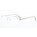 Eyekepper Classic Metal Frame Reading Glasses Half Rim Spring Hinges Temple Readers Silver +0.75